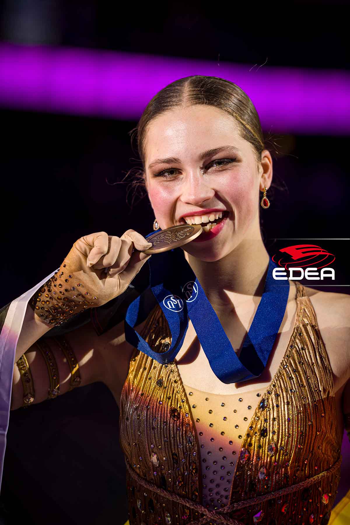 Nina PINZARRONE (BEL) - Victory Ceremony EURO24